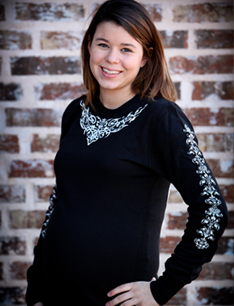 Rhinestone Blessed Belly